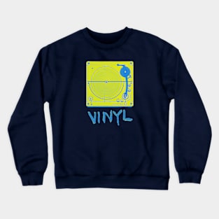 Vinyl Vibes: Turntable Pop - VINYL Crewneck Sweatshirt